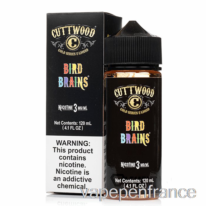 Cerveaux D'oiseaux - E-liquide Cuttwood - Stylo Vape 120 Ml 3 Mg
